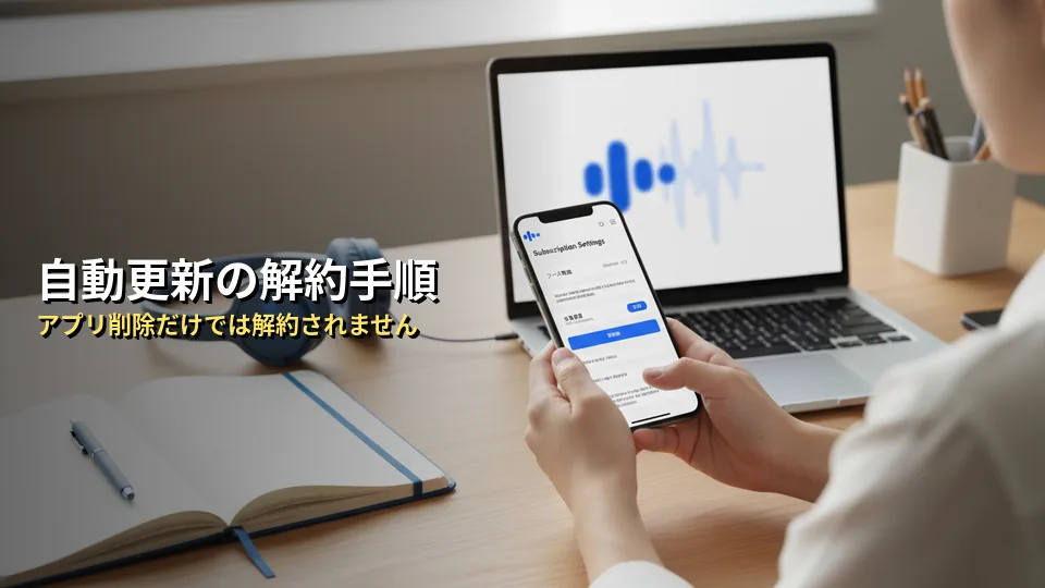 Speak（スピーク）の自動更新を解約（キャンセル）する方法