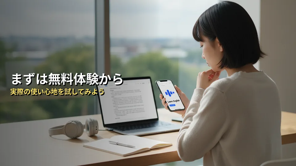 まとめ：迷ったらまずは無料体験で試してみよう