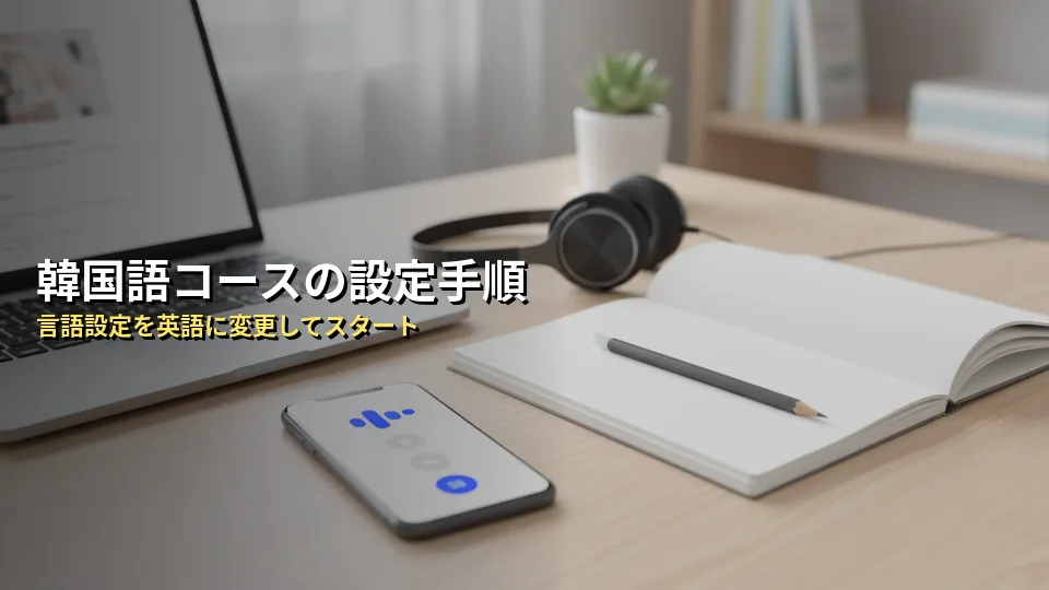 Speak(スピーク)アプリを韓国語に設定する手順