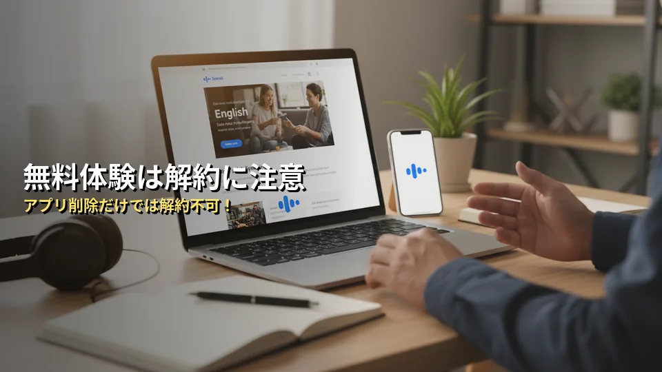 Speak(スピーク)の7日間無料体験の始め方と解約の注意点