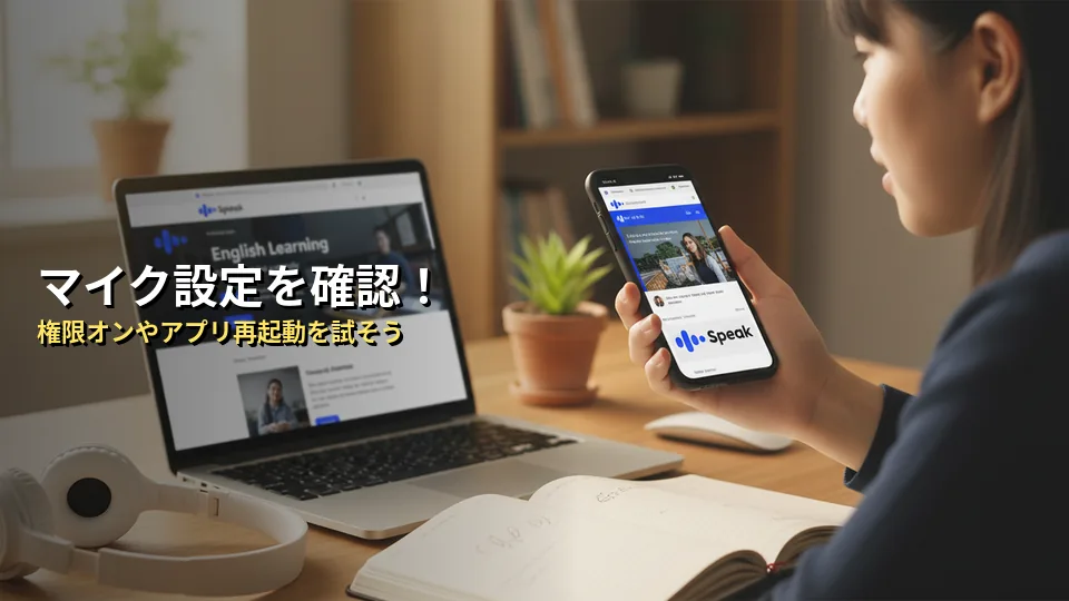 Speak(スピーク)が音声認識しない時の対処法