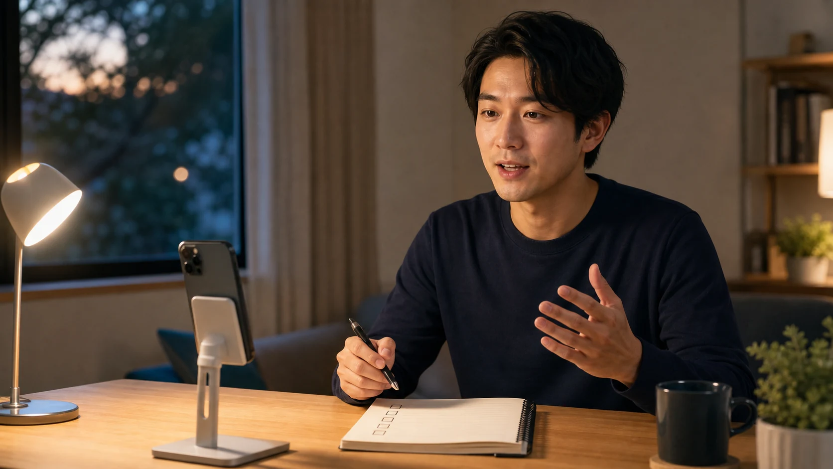 AI英会話を試しながら契約前の確認項目を見直す人